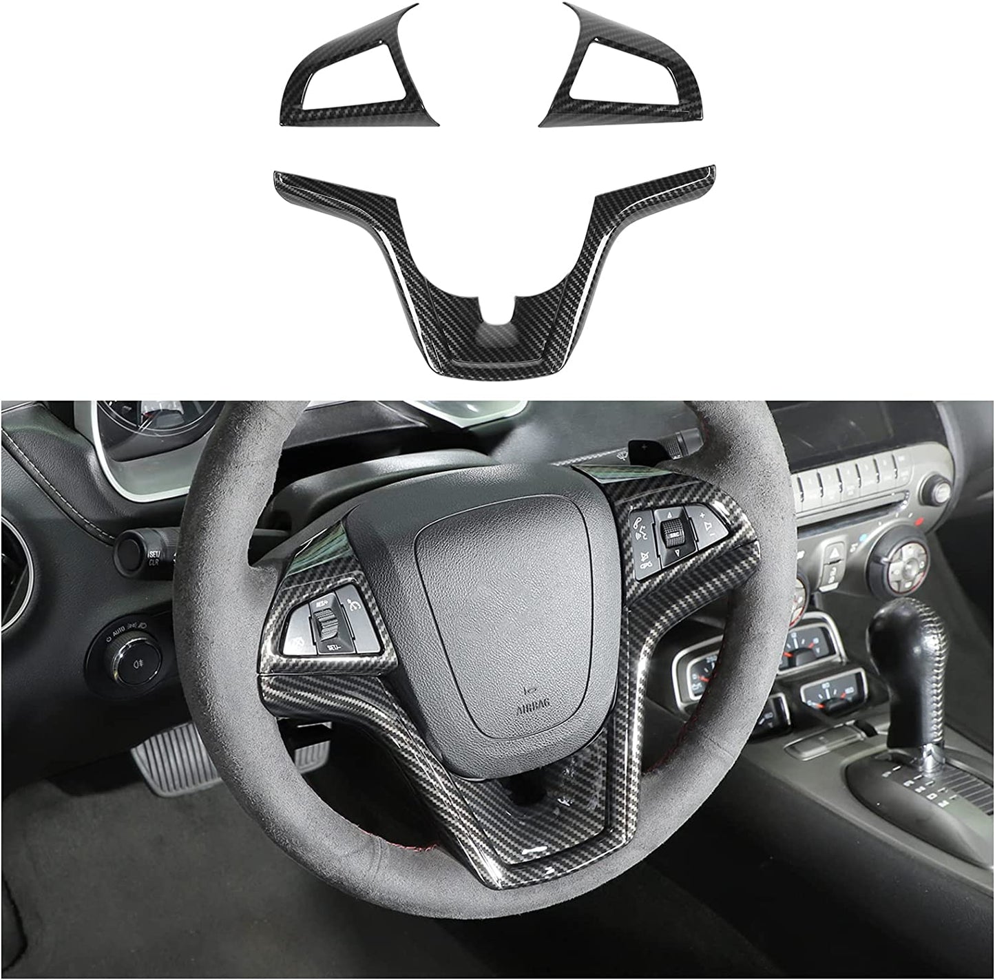 Chevrolet Camaro (12-15) Carbon Fiber Steering Wheel Trim